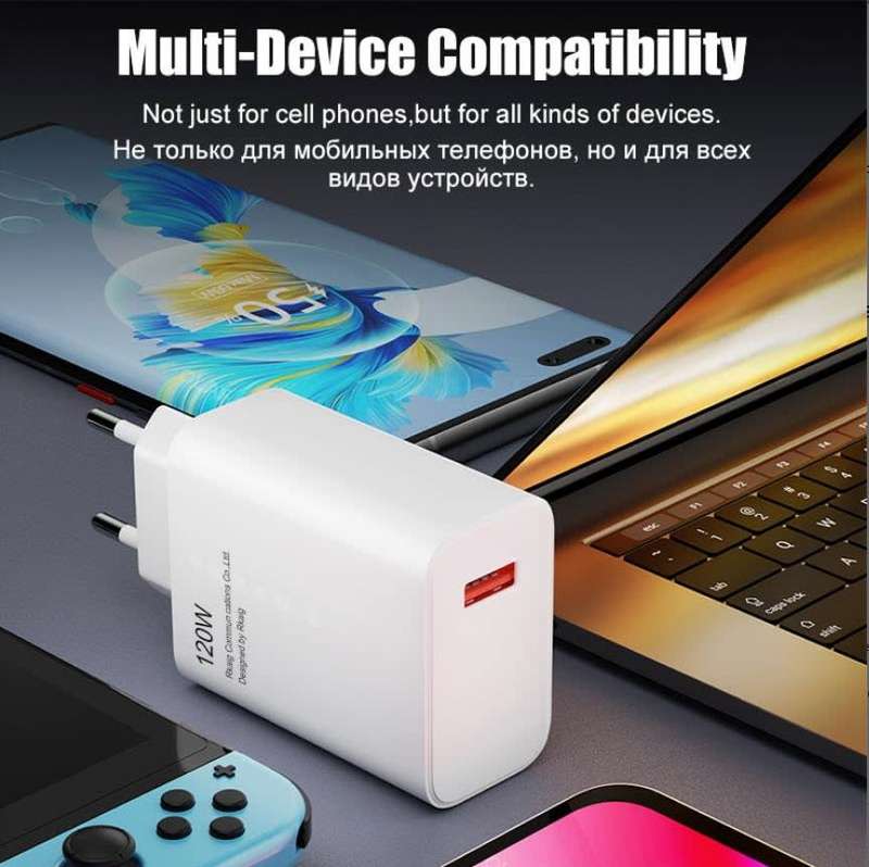 Olesson 120W Super Fast Charging USB Charger