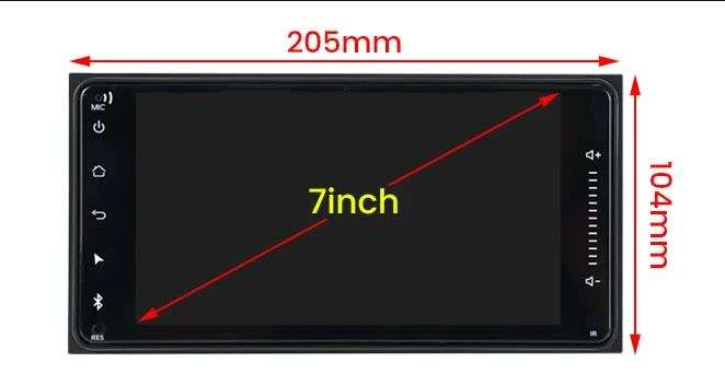 UltraSonic 4 Core Toyota Plug & Play 4GB Ram Android 13 Radio,  Touch Screen GPS  Google Maps