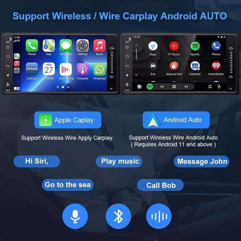 UltraSonic 4 Core Toyota Plug & Play 4GB Ram Android 13 Radio,  Touch Screen GPS  Google Maps
