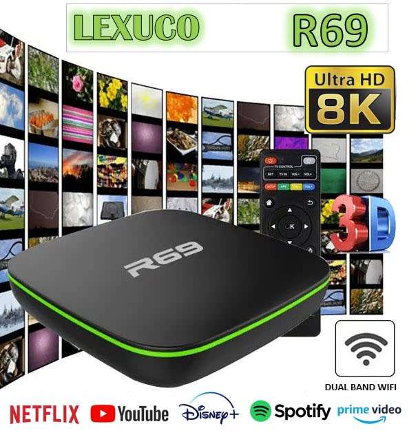 Android TV BOX Lexuco R69 with 128GB