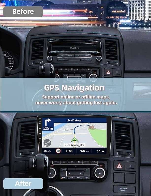 9 Inch Soak Car Stereo with Wireless Carplay Android Auto Touch Screen