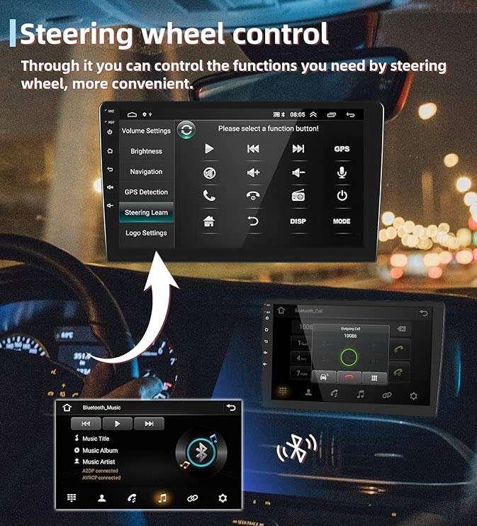 9 Inch Soak Car Stereo with Wireless Carplay Android Auto Touch Screen