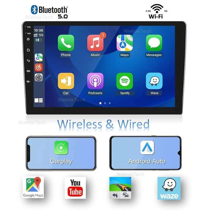 9 Inch Soak Car Stereo with Wireless Carplay Android Auto Touch Screen