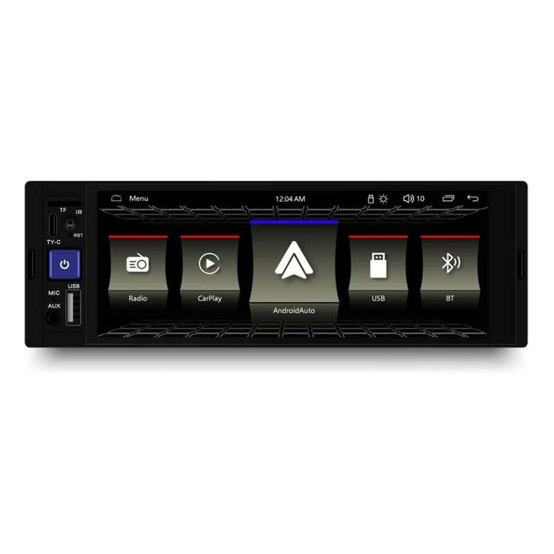 NavFly 5.8 inch FHD Single din MP5 Radio Touch screen 50wx4