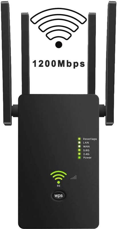 FIBER and 5G 1200MBPS Wifi Dual Band Repeater, Signal Booster, AP Mode for Whole Home Andowl