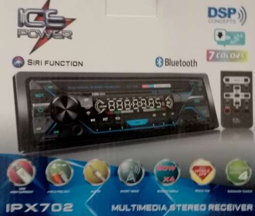 Ice Power HIGH Otput Ipx702 Bluetooth Handsfree single Din Radio