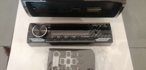 High Output ICE POWER Carbon Fiber Single Din Multimedia Head Unit
