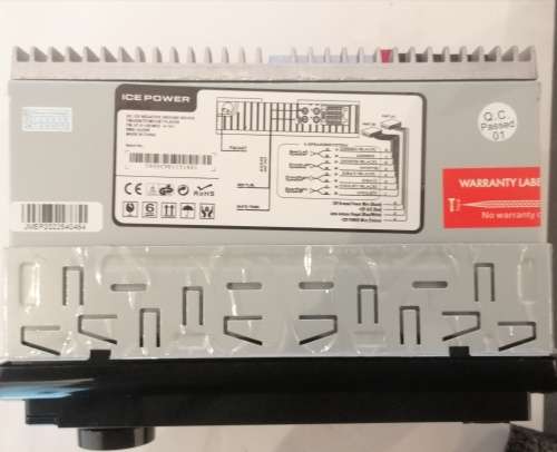 High Output ICE POWER Carbon Fiber Single Din Multimedia Head Unit