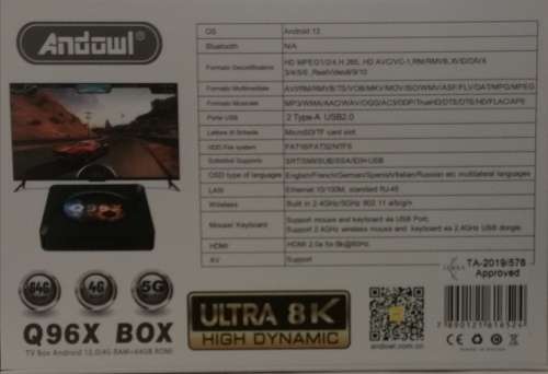 Load your own choice of wallpaper with Q96X Performance Tv Box 64GB Storage 4GB Ram PLUG & PLAY
