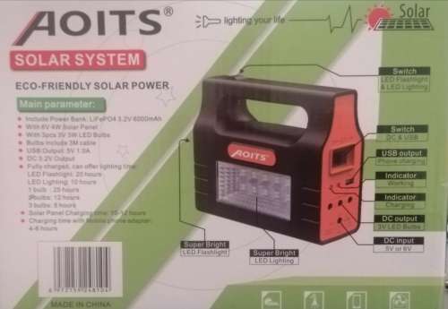 Portable Solar Lighting System Ideal for Loadsheding CLEARENCE PRICE Save R135