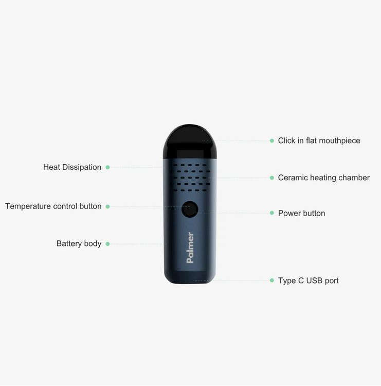 Anlerr Palmer Dry Leaf Vaporizer - 10000 mAh (Grey)