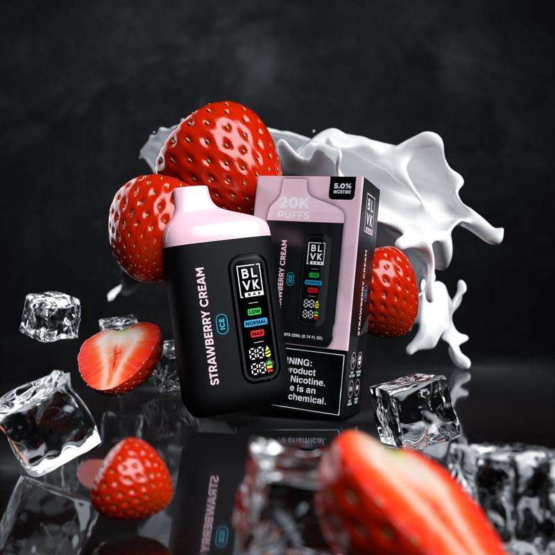 BLVK Bar 20k Disposable Device Strawberry Cream