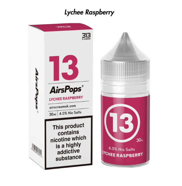 Airscream AirsPops Pro Starter Kit & 313 AirsPops E-Liquid 30ml 4% N/S Combo