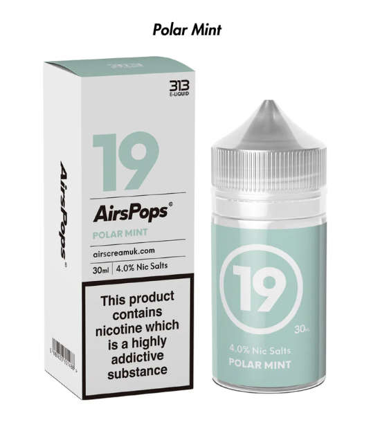 Airscream AirsPops Pro Starter Kit & 313 AirsPops E-Liquid 30ml 4% N/S Combo