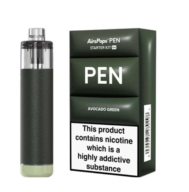 Airscream Airspops Pen Device Starter Kit & 313 AirsPops E-Liquid 30ml 4% N/S Combo