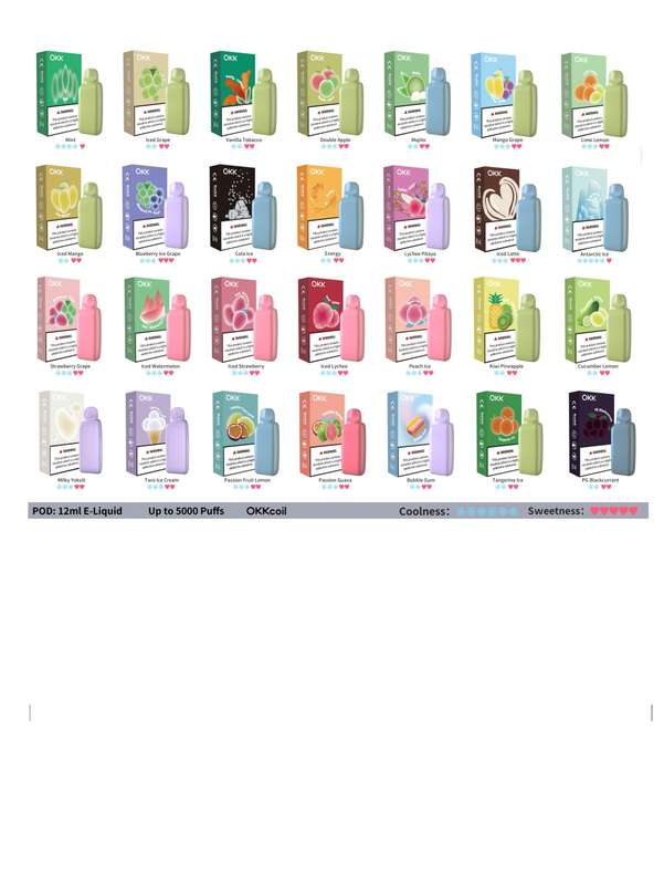OKK Cross Disposable Flavour Pods (30mg)