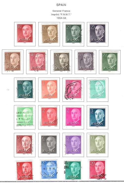 Spain - 1955-1974 Definitive Issue - General Franco