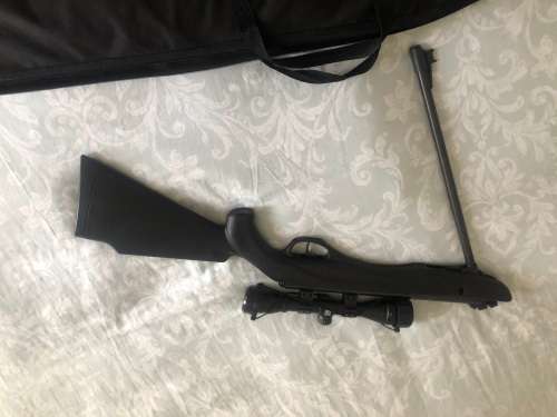 Crosman Fury NP 4.5mm Black 1200fps Air Rifle with Nikko Stirling Mountmaster Scope, Bag & Pellets