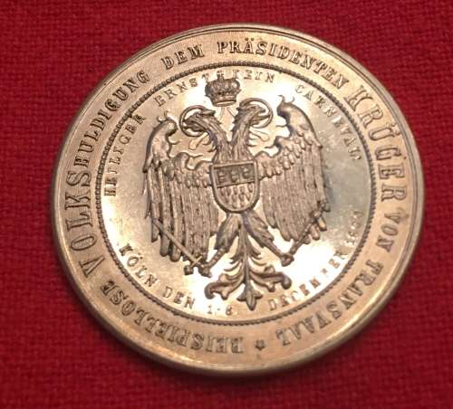 1900 Kruger Victim Medal (boer medal or boer medallion) UNC - Listed for H De Kok - Only