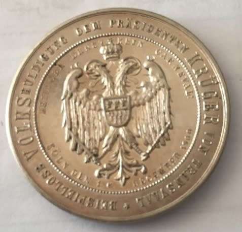 1900 Kruger Victim Medal (boer medal or boer medallion) UNC - Listed for H De Kok - Only