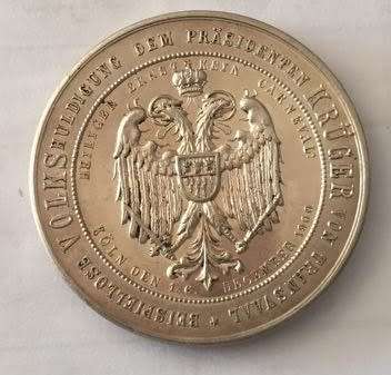 1900 Kruger Victim Medal (boer medal or boer medallion) UNC - Listed for H De Kok - Only