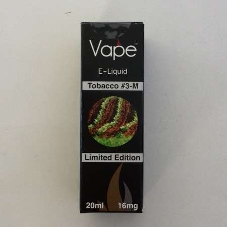 Vape E-Liquid : Tobacco #3-M 16mg
