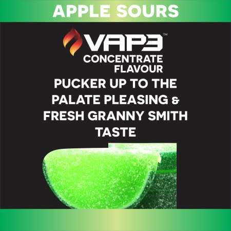 VAPE Apple Sours - VAP3 E-Liquid Flavour Concentrate