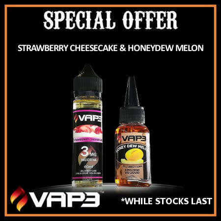 VAPE VAP3 E-LIQUID COMBO'S 0MG E-cigarette Vape E juice COMBO 2 x 60ml