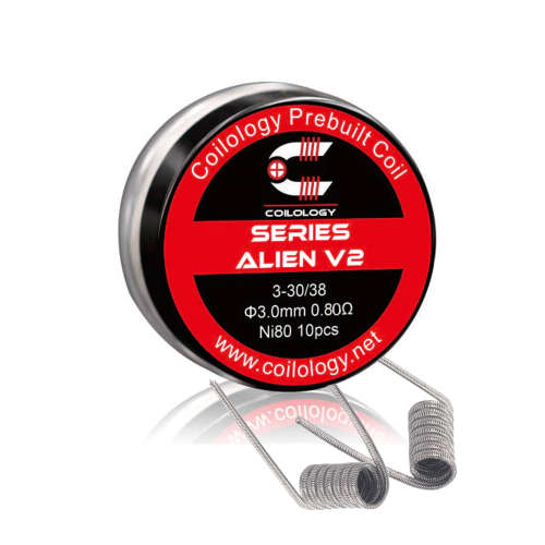 Coilology Series Alien v2 3mm Ni80 Vape Coils Each