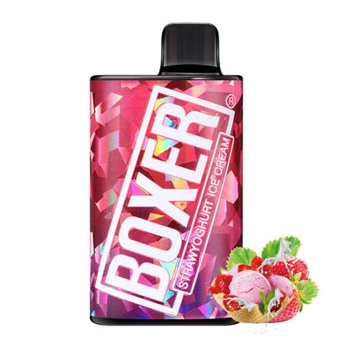 Hugo Vapor Boxer 7000 Puff Disposable Vape Device - Strawyogurt Icecream 5%