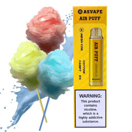Asvape Air Puff 1000 Puff Disposable Vape Device - Cotton Candy 5%