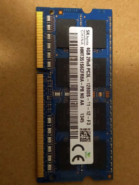 4gb DDR3 laptop RAM  - PC3L