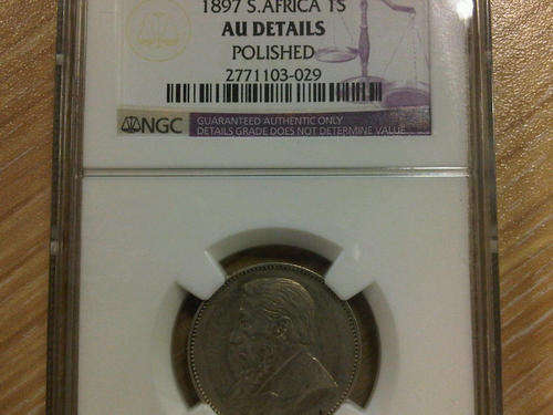 1897 1 Shilling NGC Graded AU Details