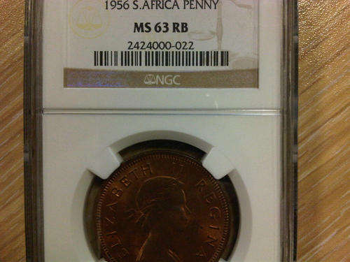 1956 Penny NGC Graded MS63RB