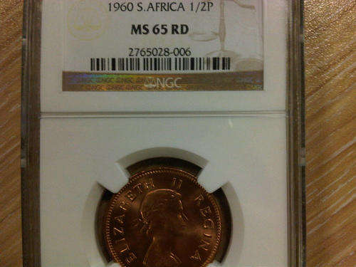 1960 Half-Penny NGC Graded MS65RD