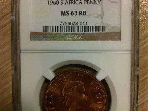 1960 1 Penny NGC Graded MS63RB