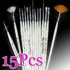 15pc nail art brush set