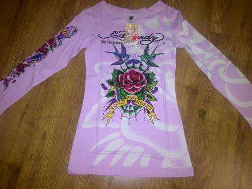 ED HARDY LONG SLEEVE SLIM FIT LARGE