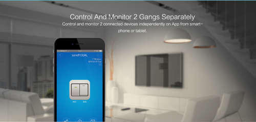 *Local stock* Dual  Channel SONOFF DIY Wi-Fi Wireless Switch For Smart Home