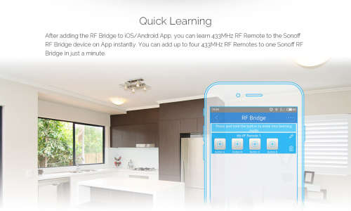 *Local stock* SONOFF DIY Wi-Fi Wireless Switch For Smart HomeSmart Home RF Bridge 433 Mhz Automation