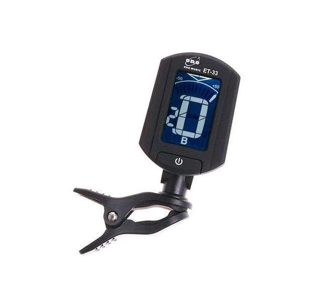 Black LCD Clip-on Guitar Tuner Electronic Digital Chromatic Bass Violin Ukulele