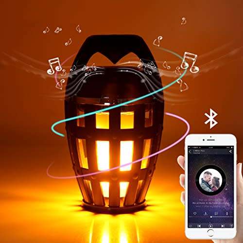 Fancy Flame Lights Bluetooth Speaker