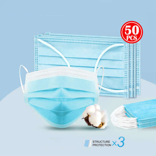 Three Ply Mask - Box of 50 Masks - WholeSale Pricing