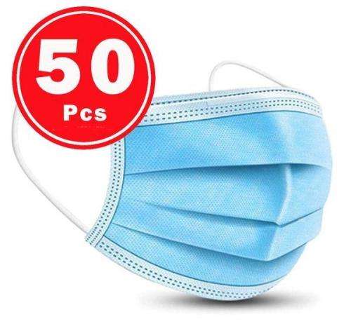 Certified 3 Ply Mask - Pack of 50 - Buy 1 Pack Get 1 Free