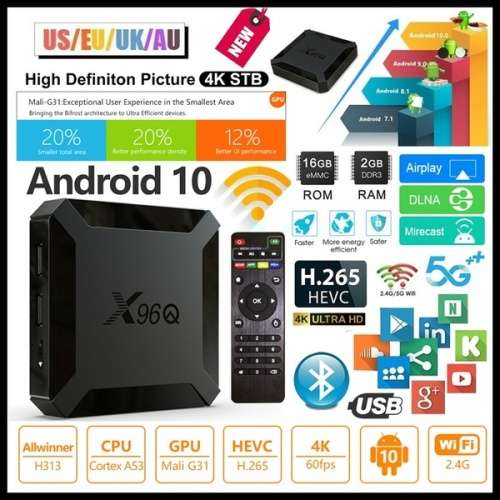 X96Q Andriod TV BOX - 2+16 Gig