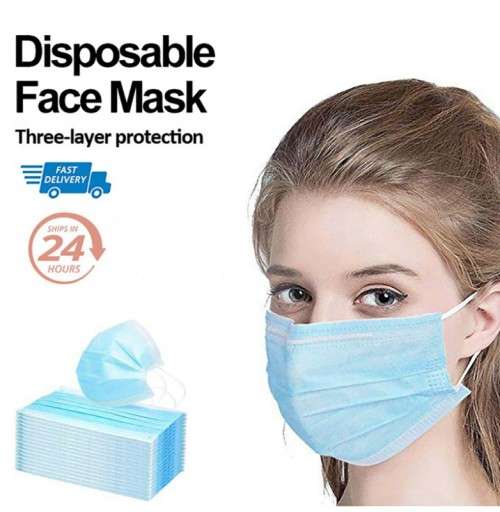 Blue 3 Ply Mask - Pack of 50