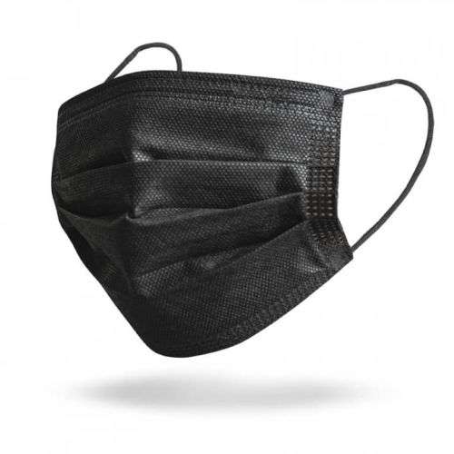 Black 3 Ply Certified Mask 50 pack