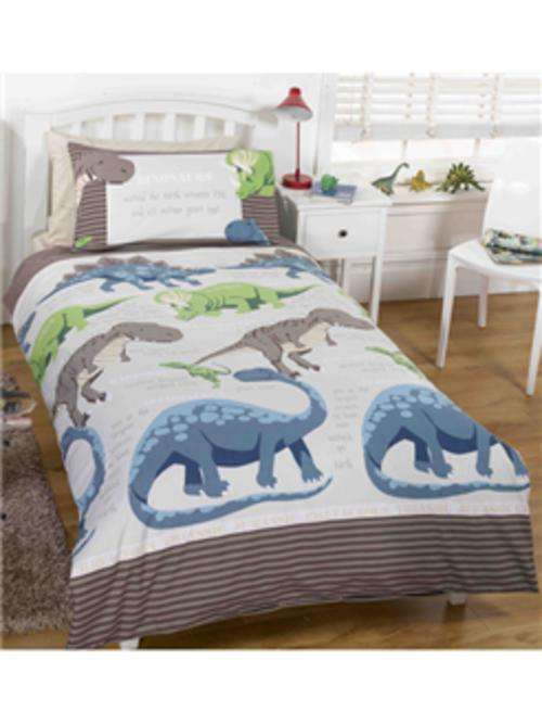 Dinosaur Facts Duvet Cover Set  Single - IN STOCK