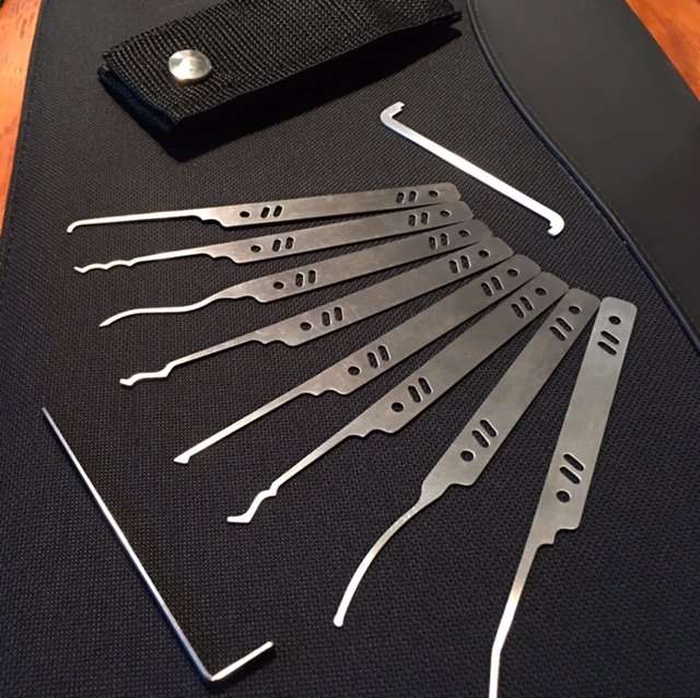 Dangerfield 10 piece Serenity Lock Pick Set + Canvas Case