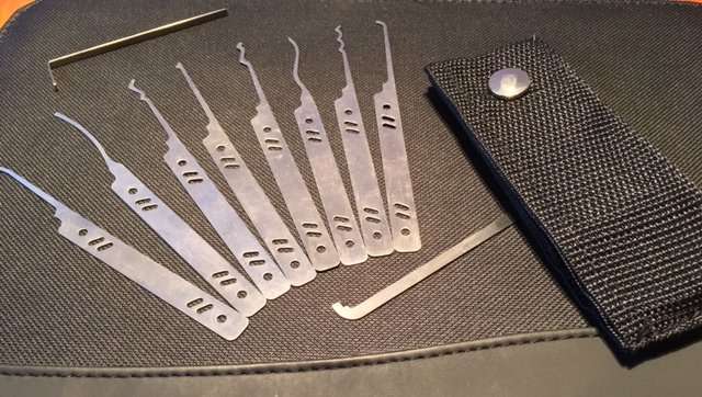Dangerfield 10 piece Serenity Lock Pick Set + Canvas Case